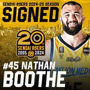 Nathan Boothe re-signs with Sendei 89ers