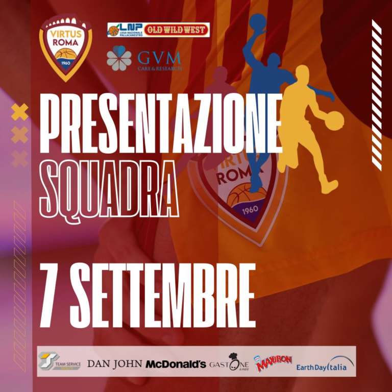 Roma, il 7 settembre la presentazione della squadra