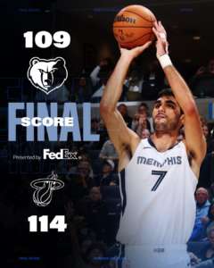 I Miami Heat in rimonta sconfiggono i Memphis Grizzlies