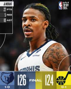 Ed è subito Ja Morant: i Grizzlies battono i Jazz
