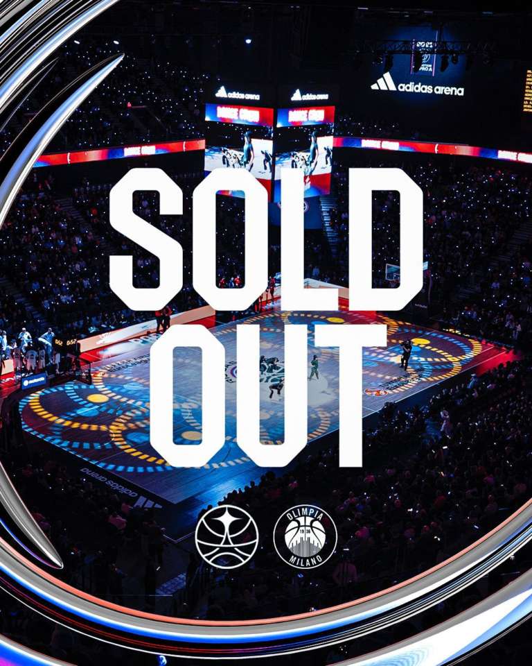 Paris Basketball-Olimpia Milano: Adidas Arena Sold Out