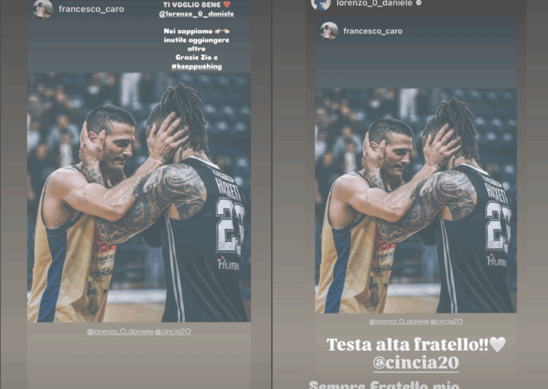 Cinciarini-Hackett, bell’abbraccio in campo e sui social