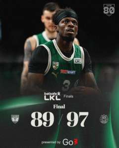 Rytas shocks Zalgiris in double OT, takes Game 1 of LKL Finals