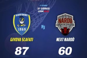 Scafati non molla la vetta, e da pronostico controlla il match con Nardò