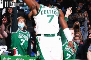 Tripla-doppia di Jaylen Brown, Boston travolge i Knicks