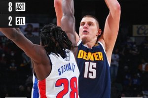 Jokic ne mette 34 e assicura dalla lunetta il successo ai Nuggets su Detroit