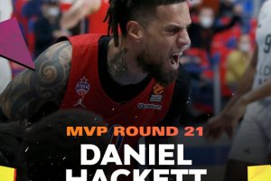 Euroleague, Daniel Hackett è l’MVP del 21° Round