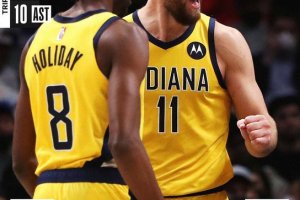 Indiana batte i Thunder dopo un supplementare, 5° tripla-doppia in stagione di Domantas Sabonis