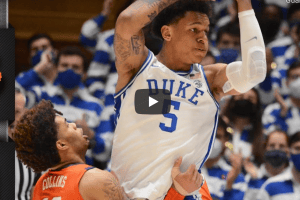 La decide Banchero: segna 4 punti nei 90 secondi finali e Duke batte Clemson