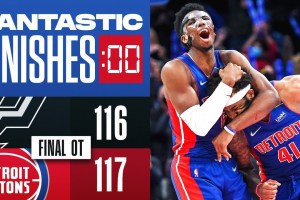 Final 2:33 WILD OT ENDING Pistons vs Spurs