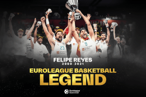 Felipe Reyes diventa EuroLeague Basketball Legend