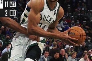 I Milwaukee Bucks battono i Wizards con la tripla doppia di Giannis