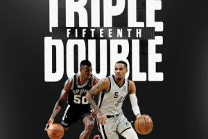 Dejounte Murray supera David Robinson e diventa il leader per triple-doppie nella storia degli Spurs