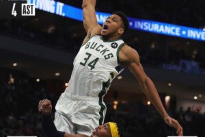 50 punti per Giannis Antetokounmpo, i Bucks battono Indiana