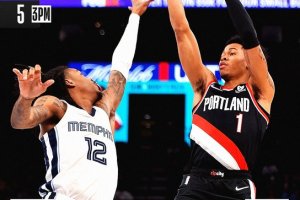 A Memphis non bastano i 44 di Morant, Portland sorride con i 32 di Nurkic
