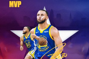 Stephen Curry Wins The Kobe Bryant Trophy