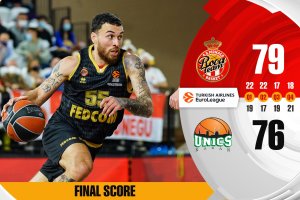 James’ late three pushes Monaco over UNICS in rematch of Eurocup final