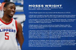 Mavs, il rookie Moses Wright firma un two-way contract