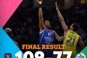 L’Anadolu Efes asfalta il Maccabi Tel Aviv con una prova balistica da record