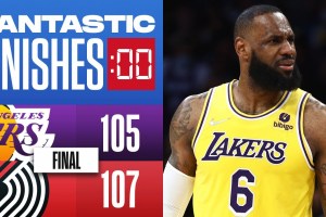 Gli ultimi 2’41” del successo dei Blazers sui Lakers