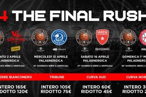 Derthona Basket: ‘4 the final rush’, il mini abbonamento per il finale di stagione
