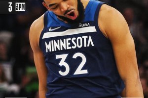 Curry balbetta dall’arco, Towns invece domina: Minnesota batte Golden State