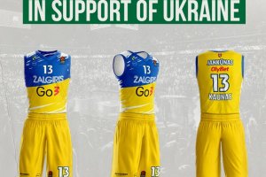 Zalgiris Kaunas, contro il Barcellona maglie blu e gialle in onore dell’Ucraina