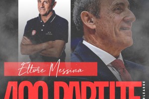 Olimpia Milano, 400 panchine in EuroLeague per Ettore Messina