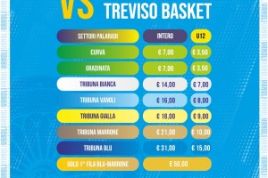 Vanoli Cremona vs NutriBullet Treviso: biglietti in vendita online ed al PalaRadi