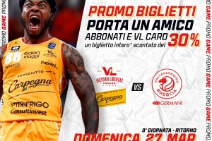 Prevendita e promozione biglietti Carpegna Prosciutto Basket Pesaro – Germani Brescia