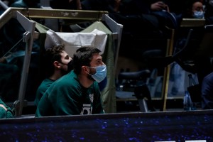 Fortitudo, allenamento in parte col gruppo per Groselle e Fantinelli