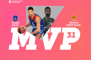 Round 31 co-MVPs: Micic, Efes and Sant-Roos, Panathinaikos