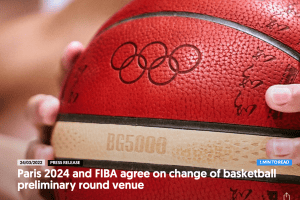 Paris 2024 and FIBA agree on change of basketball preliminary round venue