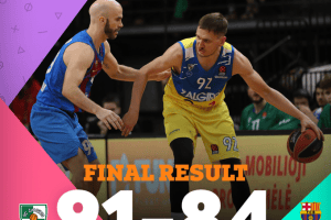 Zalgiris comeback and beat Barcelona in Kaunas