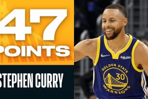Steph Curry, un compleanno da 47 punti