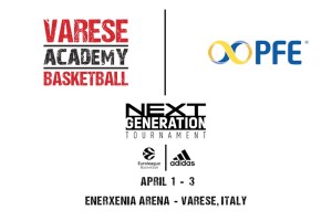 Euroleague adidas Next Generation Varese (1-3 aprile): PFE partner di Varese Academy
