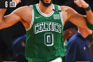 Trentelli di Brown e Tatum, Boston piega la resistenza di Indiana