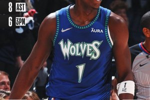I Minnesota Timberwolves controllano il match con gli Spurs, 49 di Edwards