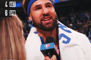 Tutto facile per i Warriors con i Lakers, 33 per Thompson