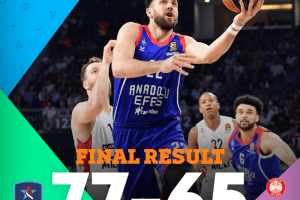 L’Olimpia Milano resta in scia, ma il finale è tutto dell’Efes. Larkin dice 2-1 a Sinan Erdem