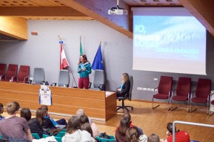 Aquila Basket Earth Day, al Martino Martini l’incontro con la testimonial Tamara Lunger e i partner