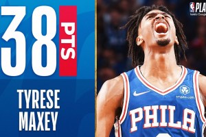 Tyrese Maxey Drops 38 PTS In 76ers Playoff W!