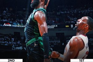 Difesa, Brown e Tatum: Boston passa a Miami e si prende il primo match point