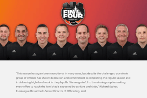 Turkish Airlines EuroLeague Final Four in Belgrade, ecco gli arbitri