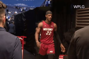 Jimmy Butler heard yelling, “Tobias Harris over me?” after victory in Game 6 vs. 76ers