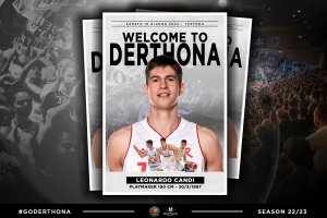 Derthona Tortona annuncia la firma di Leonardo Candi