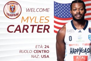 Pall.Trapani: Arriva il centro Myles Carter