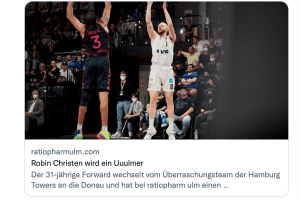 Il ratiopharm Ulm annuncia l’accordo con Robin Christen