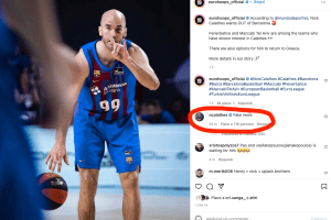 Nick Calathes via da Barcellona? Il giocatore: Fake News