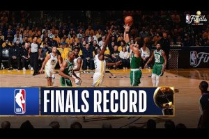 Una Gara 1 da record: 40 triple in due per Boston e Golden State